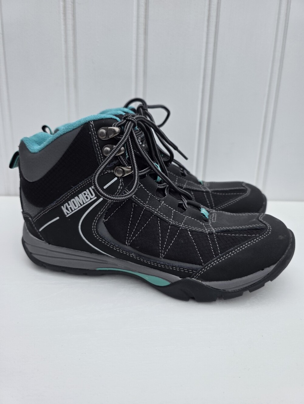Khombu Hilary Hiking Trail Outdoor Lace Up Shoes Womens Size 8